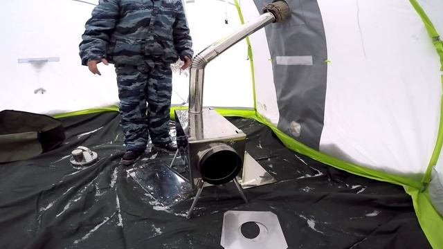 Жизнь в лесу! (палатка Лотос 5 Универсал Баня) смотреть онлайн