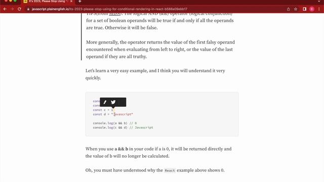 Conditional rendering in react. Don't do this way смотреть онлайн