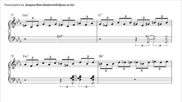 Herbie Hancock – All Of You (1964) Improvisation Transcription