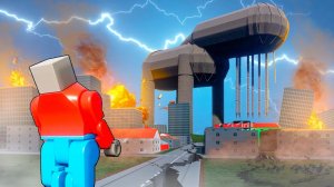 ОГРОМНЫЙ ТИТАН ДЕНЬ 17! ОПАСНЫЙ SCP ПРОТИВ ЛЮДЕЙ! ГИГАНТ РАЗРУШАЕТ ГОРОД В BRICK RIGS!