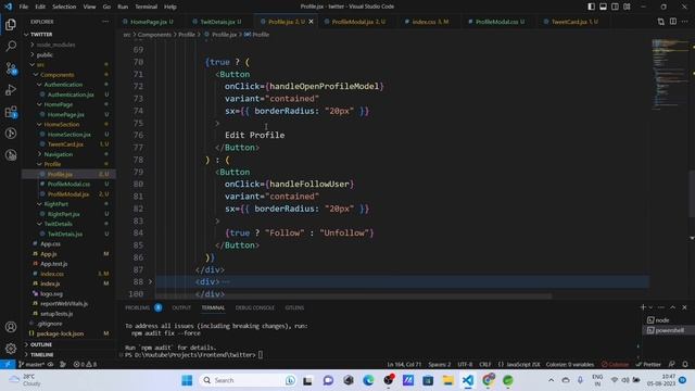 Building A Production Level Twitter Full Stack Clone With React, Spring boot ,Formik, Tailwind, MUI смотреть онлайн