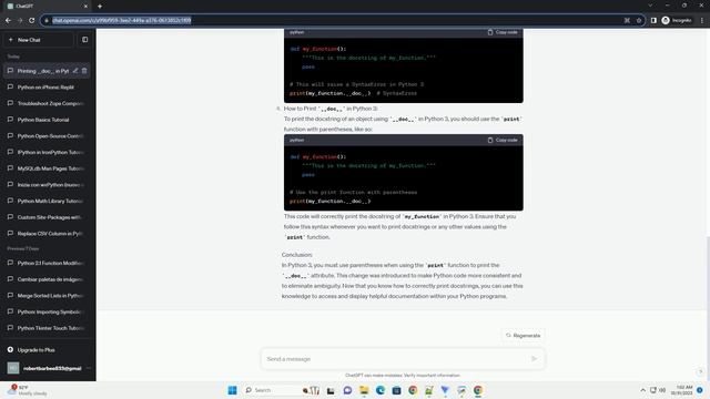 Why can t I print doc in Python 3 смотреть онлайн
