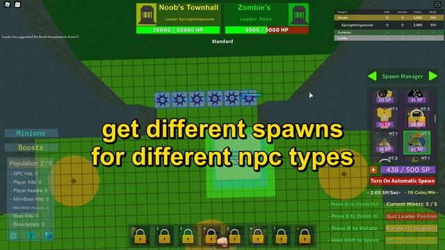 How to spawn better npcs in Noobs vs Zombies Tycoon 2! смотреть онлайн