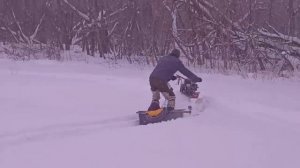 Гусеницы на мотоблок! Самодельные ! ЕДУТ ПО ГЛУБОКОМУ СНЕГУ И НЕ ПРОВАЛИВАЮТЬСЯ! Благодаря ВОЛОКУШАМ