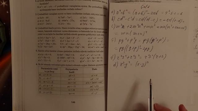 7ci Sinif Riyaziyyat Seh 137-138-139-140-141 İfadelerin Cevrilmesi