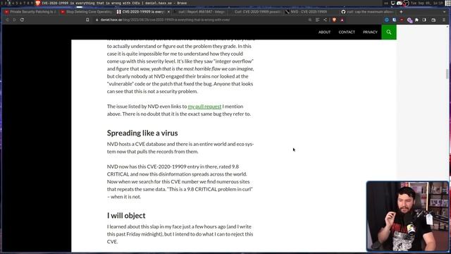 CURL Creator Is Sick Of Bogus CVE Security Issues!! смотреть онлайн