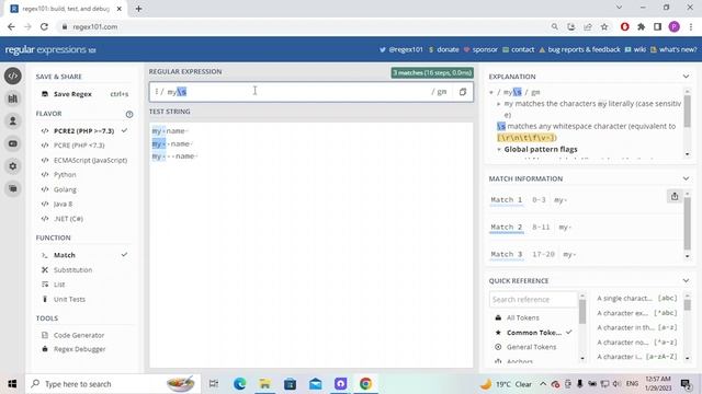 5- space(\s) symbole in regular expression(regex) in hindi смотреть онлайн