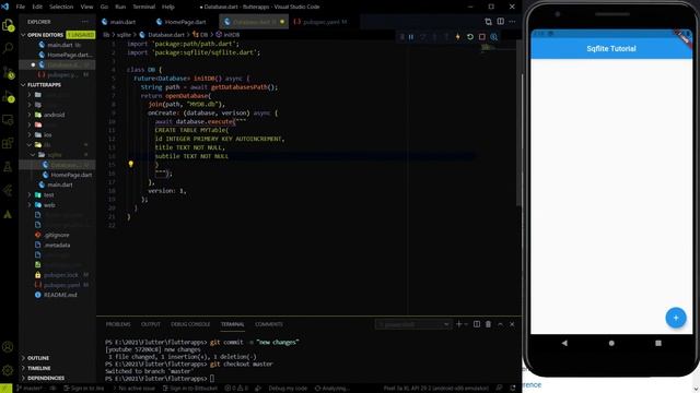 Right way to use SQLite in Flutter Apps using Sqflite | Flutter SQFLite CRUD Operation #1 смотреть онлайн