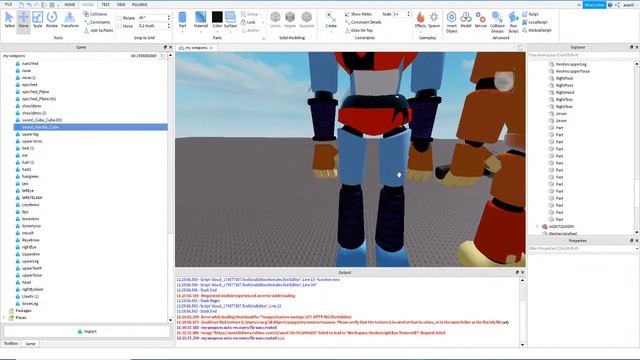 Roxanne WOLF in roblox studio fnaf security breach made in blender смотреть онлайн