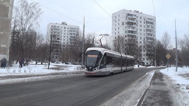Трамвай 71-931 Витязь-М №4 Метро Бульвар Рокоссовского - Курский Вокзал смотреть онлайн