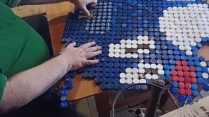 Чешский крот. Картина из пробок от пластиковых бутылок Торжок