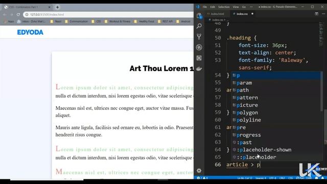 23. CSS - Pseudo Elements смотреть онлайн