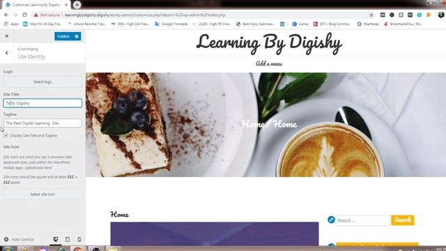 (Day-11) How to Change Title and Logo in WordPress Website in Hindi| DM Course By Shivam Sharma смотреть онлайн