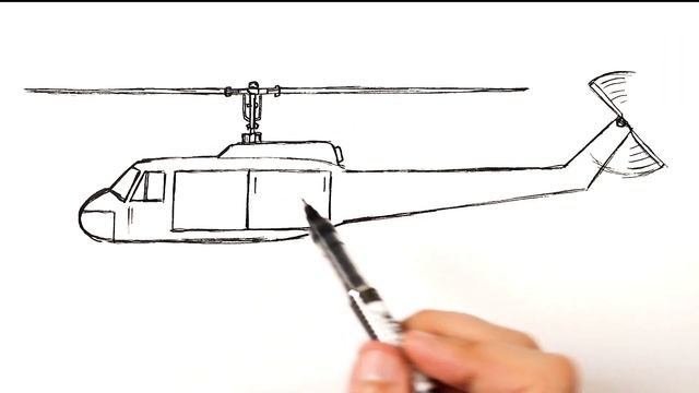Как нарисовать военный вертолет смотреть онлайн