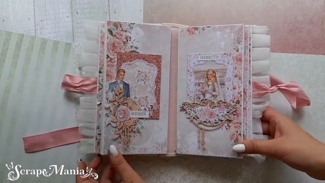 #ScrapMania_tm Свадебный фотоальбом 'Вместе навсегда' смотреть онлайн