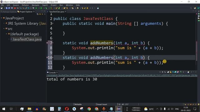 Java Tutorial #19 - Method Overloading in Java Programming смотреть онлайн
