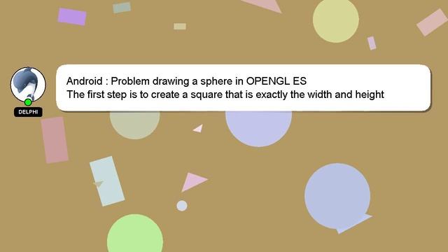 Android : Problem drawing a sphere in OPENGL ES смотреть онлайн