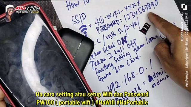 Ha cara setting setup MODEM PW100 portable wifi 4G 5G Router Power Bank 10000MAh Pocket SSID Type C смотреть онлайн
