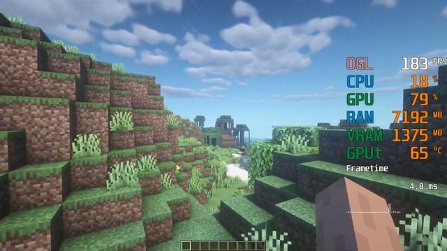 GeForce RTX 2060 -- Intel Core i7-4770K -- Minecraft FPS Test BSL Shaders смотреть онлайн