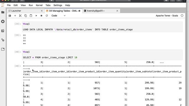 Spark SQL - DML and Partitioning - Inserting Data using Stage Table смотреть онлайн