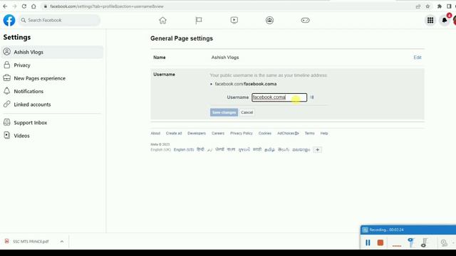Facebook Page ka Custom URL kaise banaye || Facebook profile page ka Username kaise change karen смотреть онлайн