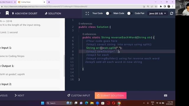 Reverse Each Word #java смотреть онлайн