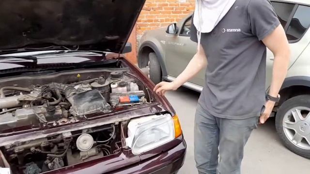 просверленная дырка в блоке цилиндров))) пробуем заварить смотреть онлайн