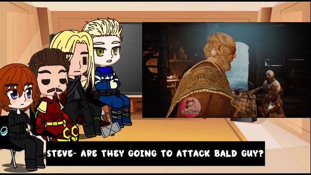 Avengers React to Kratos vs Thor || GOW || Gacha React смотреть онлайн