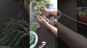 Берёзы из бисера.