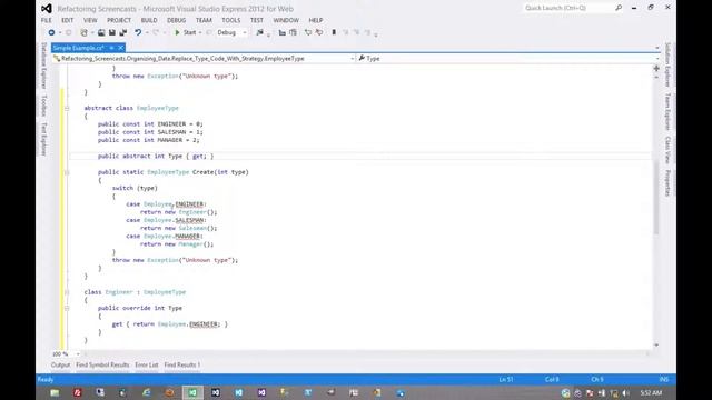 Replace Type Code With State Strategy смотреть онлайн