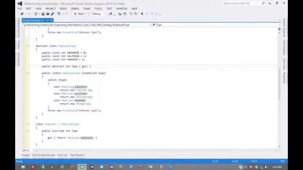Replace Type Code With State Strategy