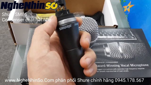 Micro Shure SM86 chính hãng SX Mexico đã dành giải thưởng Award vocal micro cho biểu diễn hát hò смотреть онлайн