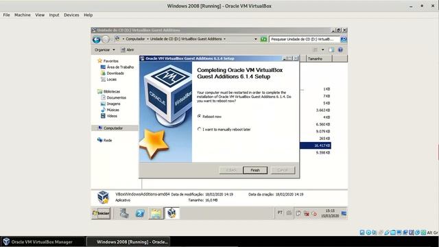 07 - Instalação do pacote de extensões do VirtualBox (VirtualBox Extension Pack) no Windows 2008 смотреть онлайн