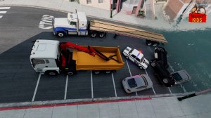 Мультик про машинки - Машины в затопленном городе. МанкиМульт