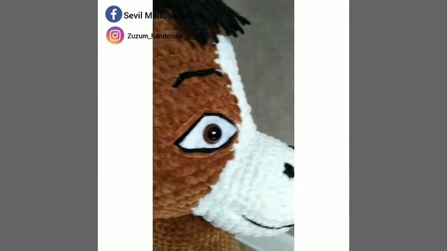 Амигуруми лошадка .вязанные игрушки из плюшевой пряжи смотреть онлайн