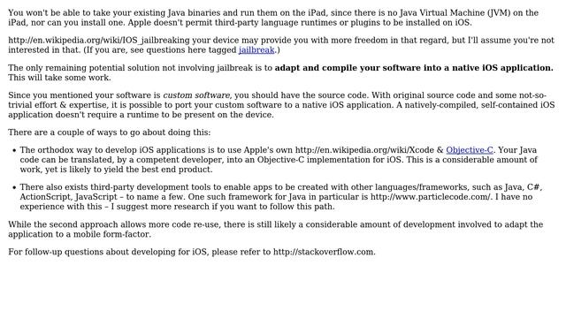 Apple: How can my company get our custom Java software to run on the iPad? (5 Solutions!!) смотреть онлайн