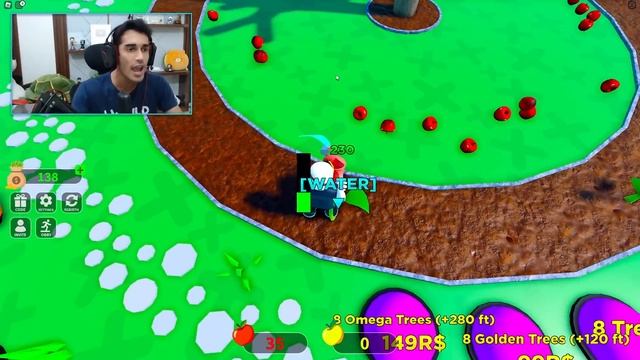 GROWING A LEVEL 999999 TREE IN ROBLOX | Grow A Tree! Tycoon