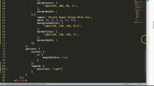 How to display the legend to the right vertically in ChartJS 2 | Chart JS 2.9.x смотреть онлайн