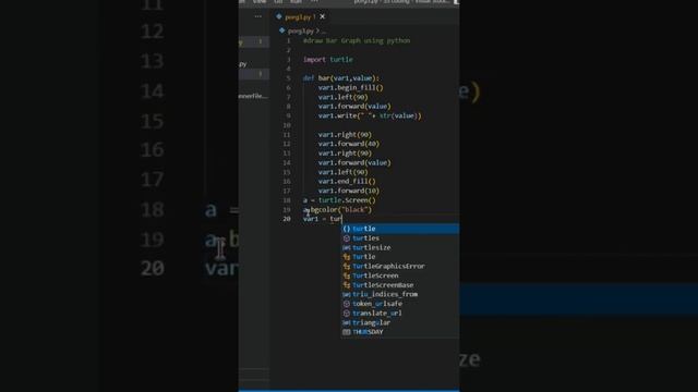Draw Bar Graph using python | Turtle | Python tricks | Python programming смотреть онлайн