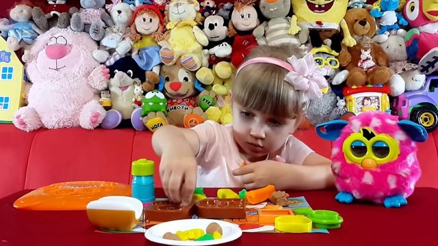 Ферби любит бутерброды: готовим сэндвич и хот дог для Ферби из Плей До смотреть онлайн