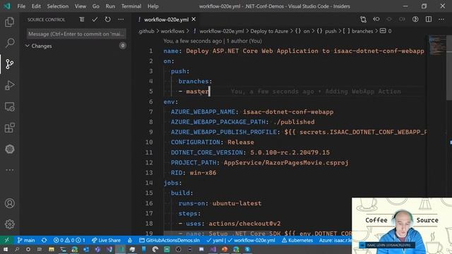 Azure Community Live # 24 - Isaac Levin / Accelerate .NET to Azure with Github Actions смотреть онлайн
