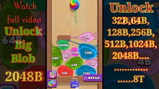 Blob Merge 3D | multi color ( 32B....2048B) lock in blob merge 3d 2048 ball video games new update# смотреть онлайн