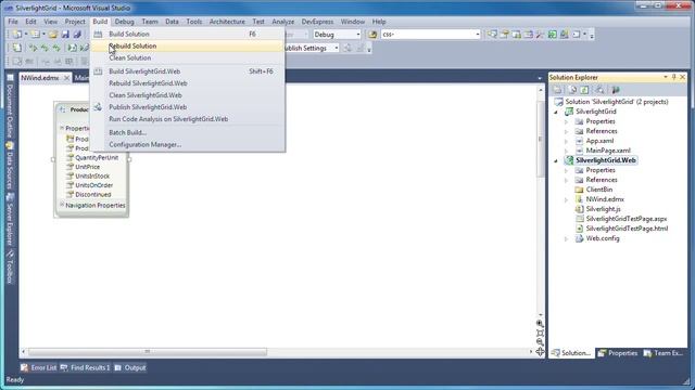 Silverlight Data Grid - Binding Data using WCF RIA Services смотреть онлайн