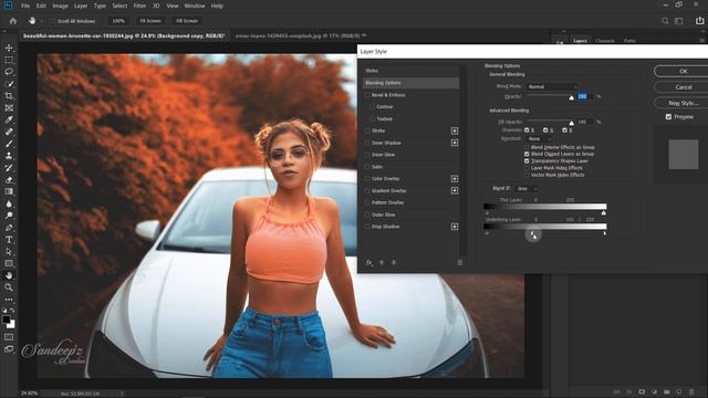 Autumn Color Effect | Photoshop Tutorials | Photo Effects + FREE ACTION FILE смотреть онлайн