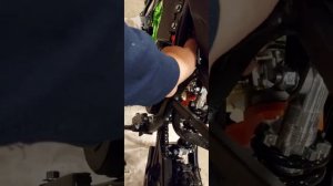 Сборка детского питбайка 49 кубов с эл стартером и плюшками.