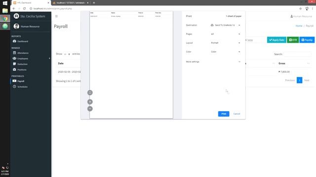 Attendance and Payroll System using PHP смотреть онлайн