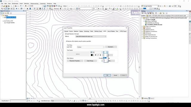 Cara Eksport SHP ke AutoCAD beserta Label (Exporting Shapefile with labels from ArcGIS to AutoCAD) смотреть онлайн