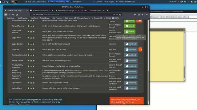 OWASP Juice Shop Solution for Login Bender смотреть онлайн