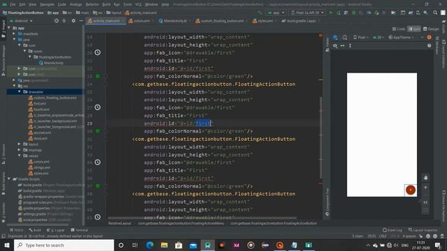 Expandable Floating Action Menu | Floating Action Button having multiple Floating Action Buttons | смотреть онлайн