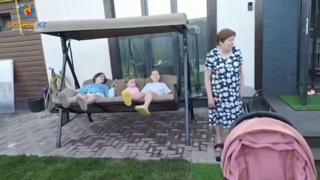 Садовая качеля в Алматы/уличная качеля сборка/видеоотчет смотреть онлайн